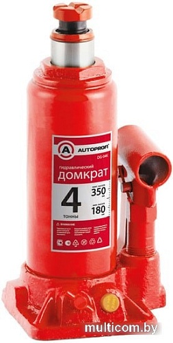 Бутылочный домкрат Autoprofi DG-04K 4т