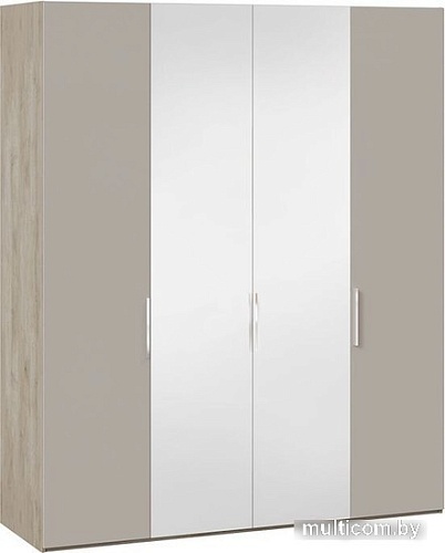 Шкаф распашной Трия Эмбер СМ-348.07.013 (баттл рок/серый глянец)