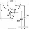 Умывальник Ideal Standard Oceane W407801 60x49