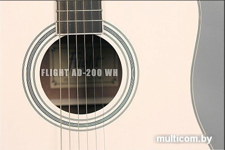 Акустическая гитара Flight AD-200 WH