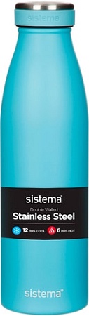 Бутылка для воды Sistema 550 500мл (голубой)