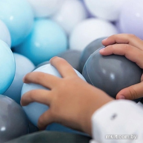 Сухой бассейн Romana Easy ДМФ-МК-02.53.03 (бирюзовый, 150 шариков ассорти с серым)