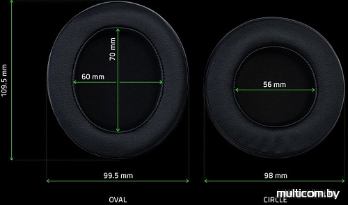 Наушники Razer Kraken Pro v2 Oval (черный)