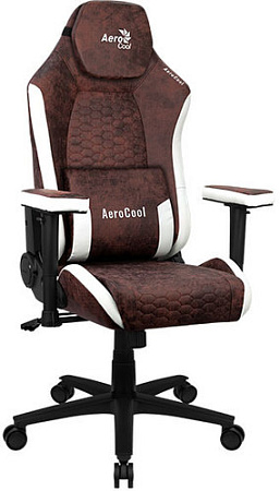Кресло AeroCool Crown AeroSuede (бордово-красный)
