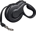 Поводок-рулетка Fida Styleash лента 5 м L 202651 (черный)