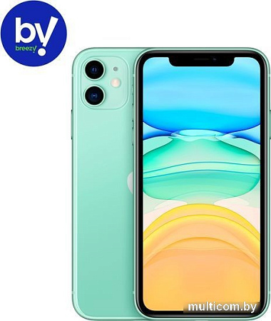 Смартфон Apple iPhone 11 64GB Воcстановленный by Breezy, грейд B (фиолетовый)
