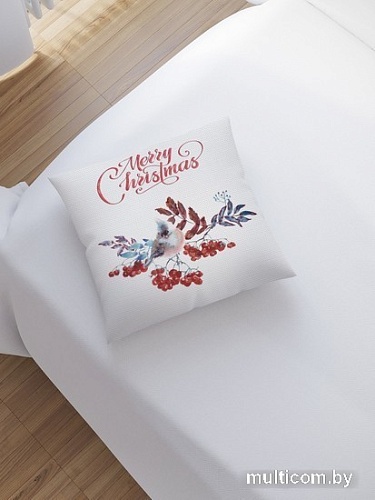Чехол на подушку JoyArty Птица на калине sl_380869