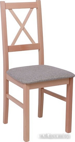 Стул DREWMIX Nilo 10 (серо-бежевая ткань 5в/бук)