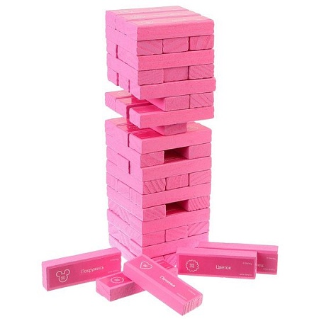 Настольная игра Sima-Land Падающая башня. Для лучших подруг. Минни Маус 1175664