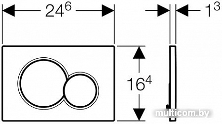 Geberit Sigma 01 115.770.46.5 (матовый хром)