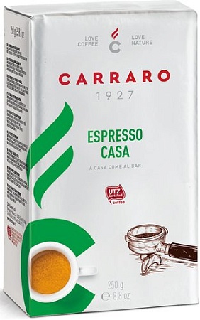 Кофе Carraro Espresso Casa молотый 250 г