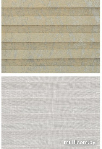 Плиссе Delfa Mirror СПШ-3903/3504 Basic Transparent (62x160, серый/белый)