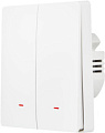 Выключатель Hommyn zigbee 2 клавиши SWZBNN02W (без нейтрали)