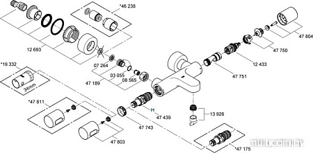 Смеситель Grohe Grohtherm 3000 Cosmopolitan 34276000