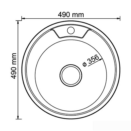 Кухонная мойка Mixline 528182 (полированная, 0.6 мм)
