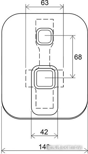 Смеситель Ravak 10° TD 061.00 [X070068]