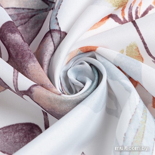 Скатерть Доляна Акварельные листья 145x180 7797392