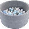 Сухой бассейн Romana Easy ДМФ-МК-02.53.03 (серый, 150 шариков ассорти с серыми)