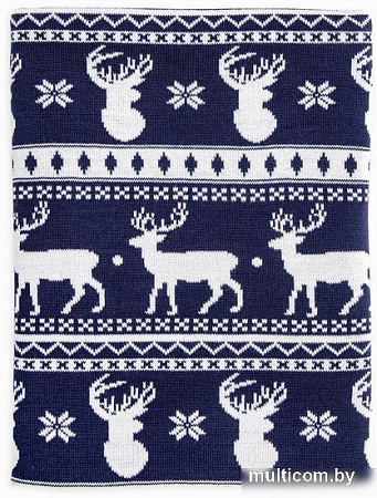Плед Amarobaby Pure Love. Christmas 75x105 (синий)