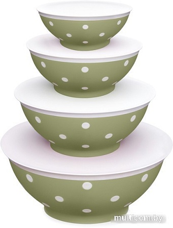 Набор мисок Эльфпласт Twist 532 (серо-зеленый)