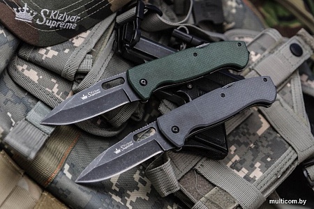 Складной нож Kizlyar Supreme Ute 440C BlackWash Gray