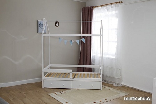 Кровать Красная звезда Р424 160x80 (белый)