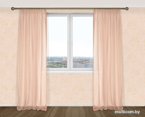 Комплект гардин Delfa Voile СТШ/Д-050 Voile/012 2x2.5 м (ванильный лед, 2 шт)