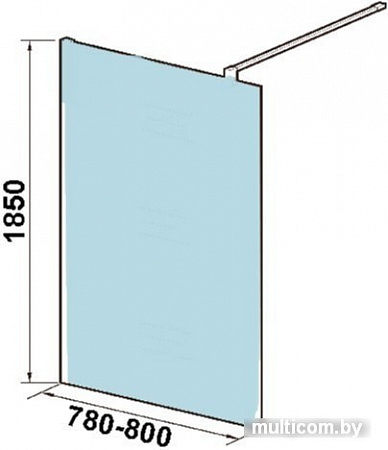 Душевая стенка WeltWasser WW400 80G-1