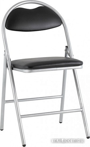 Стул Stool Group Hagen (экокожа черный/металлик)