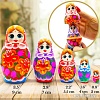 Развивающая игра Брестская Матрешка Классическая с лилиями и колокольчиками (набор 5 шт)