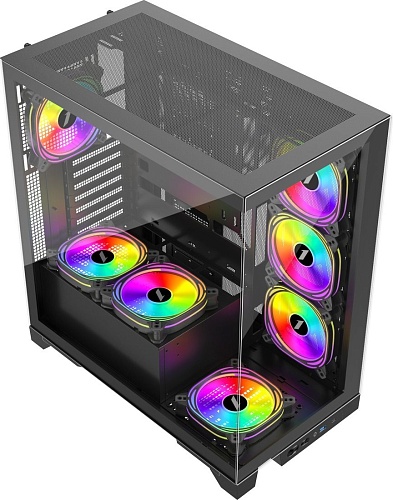 Корпус 1stPlayer Mi8 MI8-BK-3FC7R-1FC7 (черный)