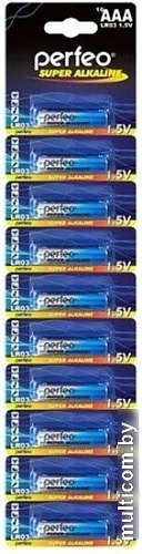 Батарейка Perfeo Super Alkaline PF LR03/10BL