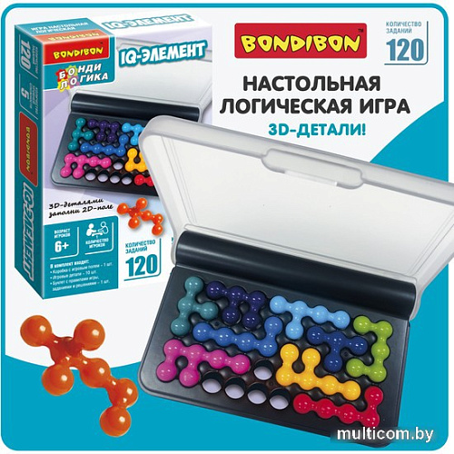 Настольная игра Bondibon БондиЛогика IQ-Элемент ВВ5819