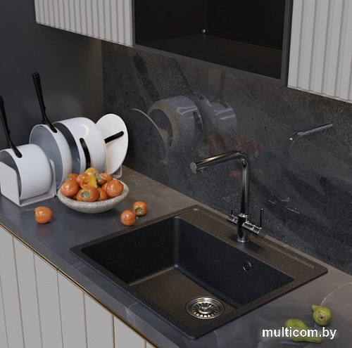 Кухонная мойка Mixline ML-GM15 551914 (черный)