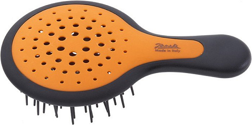 Расческа Janeke Superbrush Mini 71SP220NEROFL (черный/оранжевый)