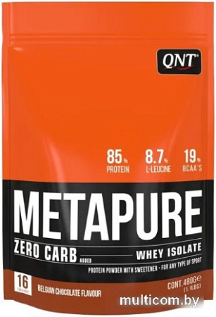 Протеин QNT Metapure Whey Protein Isolate (бельгийский шоколад, 480 г)