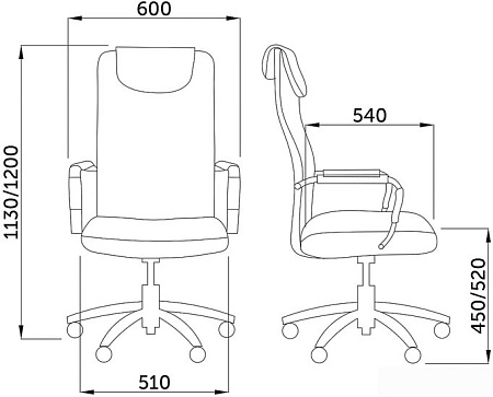 Кресло AksHome Germes (черный)