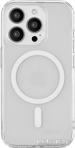 Чехол для телефона uBear Real Mag для iPhone 15 Pro (прозрачный)