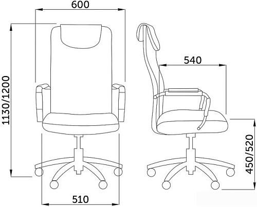 Кресло AksHome Germes (черный)