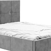 Кровать Bon Mebel Куба с ПМ 160x200 (велюр серый)