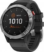 Умные часы Garmin Fenix 6 Solar 47 мм (серебристый/черный)