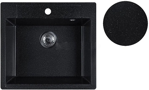 Кухонная мойка Marblan Cubi (черный)