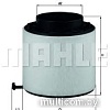 Воздушный фильтр Mahle Knecht LX2092D