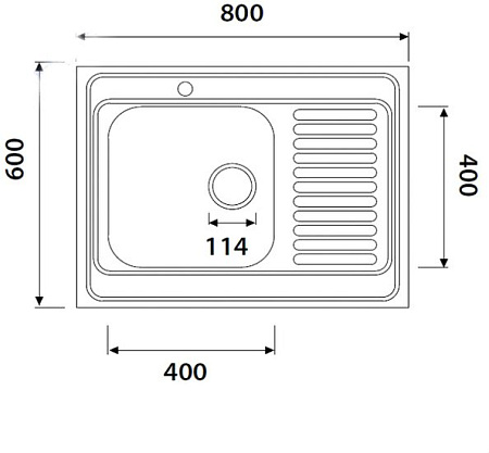 Кухонная мойка Kaiser KSS-8060L