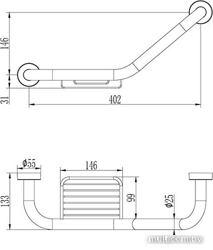 Поручень Ledeme L3519