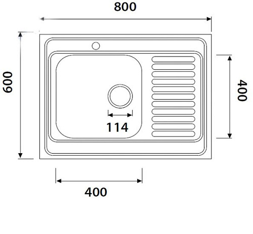 Кухонная мойка Kaiser KSS-8060L