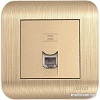 Розетка телефонная Luxar Deco RJ-11 10.048.05 (шампань)