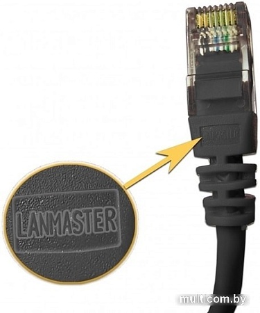 Кабель Lanmaster LAN-PC45/U5E-7.0-BK
