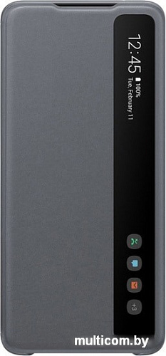 Чехол Samsung Smart Clear View Cover для Galaxy S20 Ultra (серый)