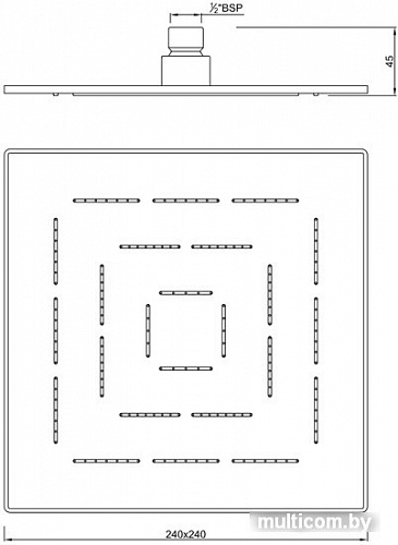 Верхний душ Jaquar Maze OHS-CHR-1629